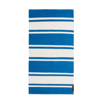 Tappeto in cotone a righe biologico 170x240 cm - Blu-bianco - Lexington