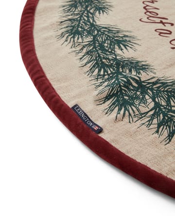 Tappeto per albero di Natale in iuta e cotone Christmas Tree, Ø 110 cm - Colore naturale - Lexington
