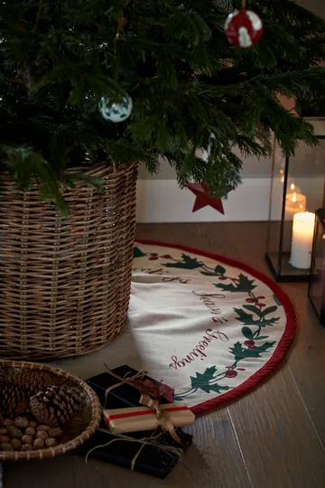 Tappeto per albero di Natale in iuta e cotone Christmas Tree, Ø 110 cm - Lexington