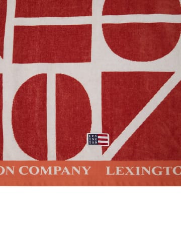 Telo da bagno Graphic Cotton Velour 100x180 cm - Coconut - Lexington