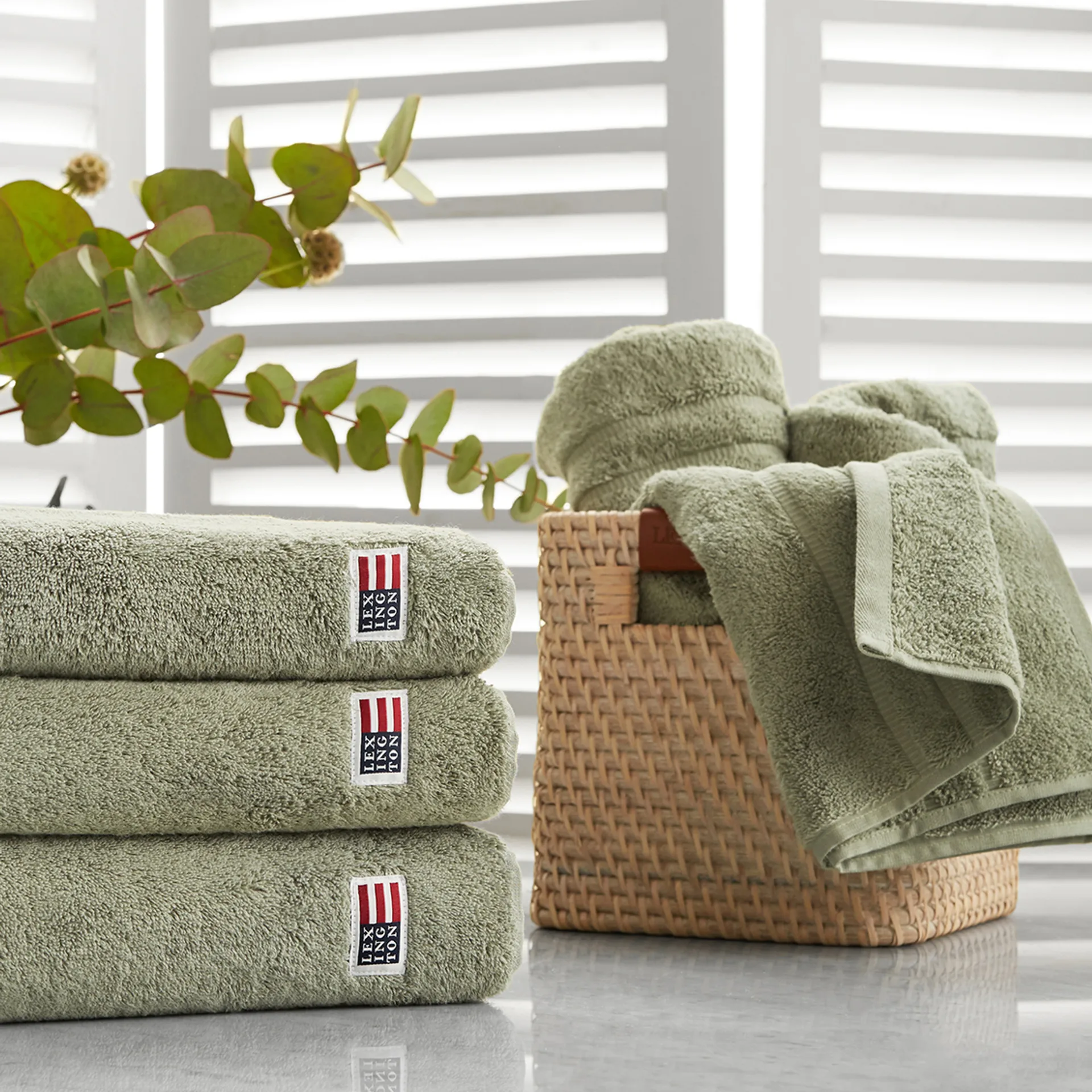 Telo da bagno Icons Original 70x130 cm, vintage green (verde) Lexington