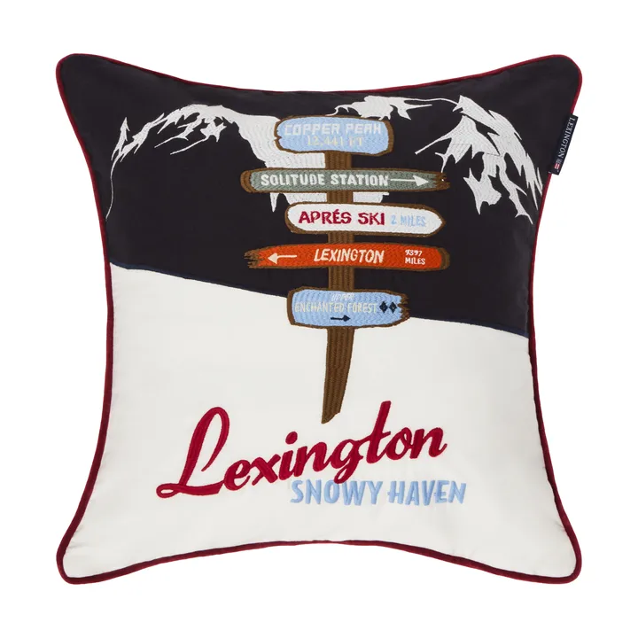 The Sign federa per cuscino - Navy-white-multi, 50x50 cm - Lexington