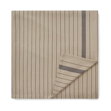 Tovaglia in cotone biologico Striped 150x350 cm - Beige, grigio scuro - Lexington