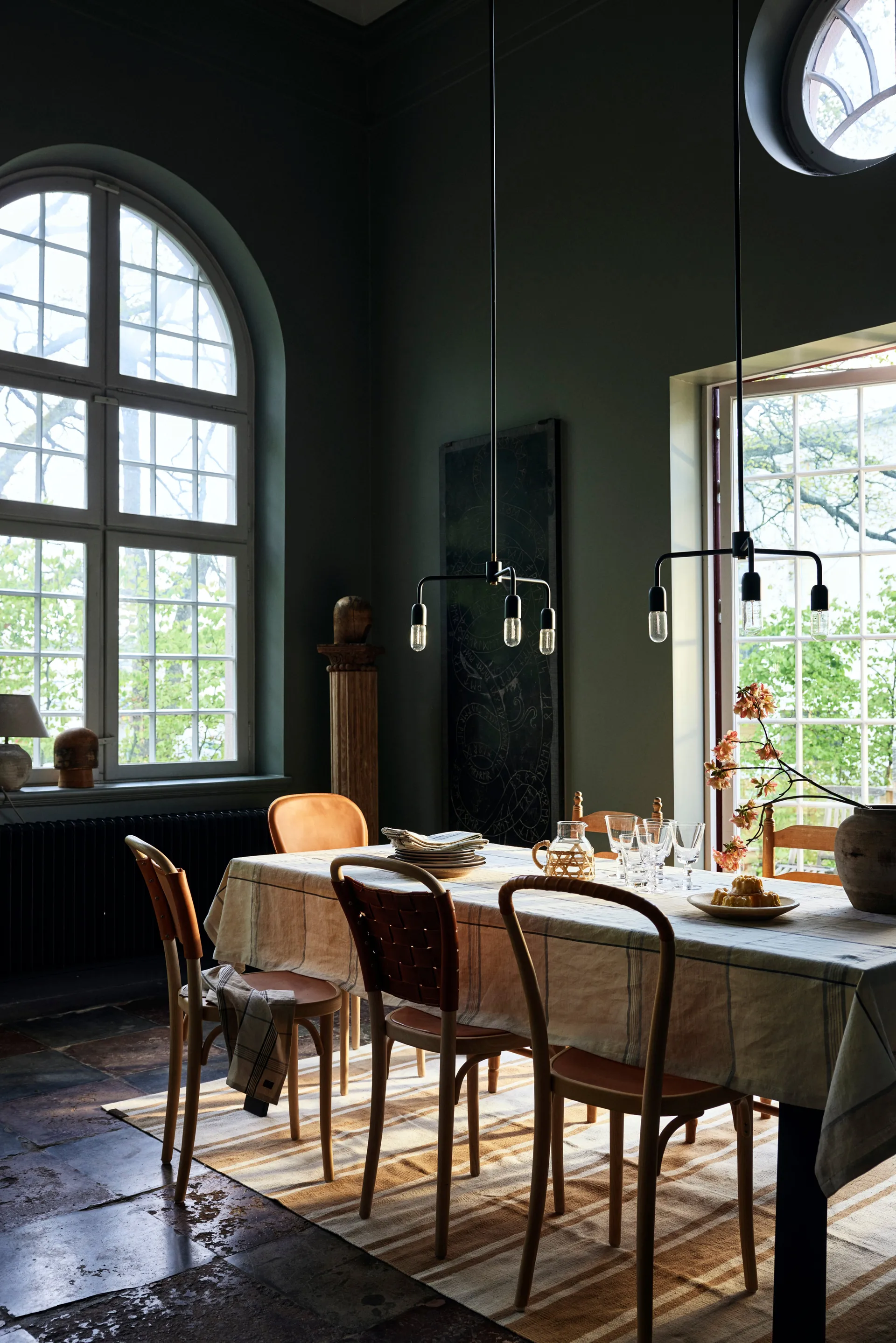 Tovaglia in Lino/Cotone Easter 150x250 cm, Giallo-verde Lexington