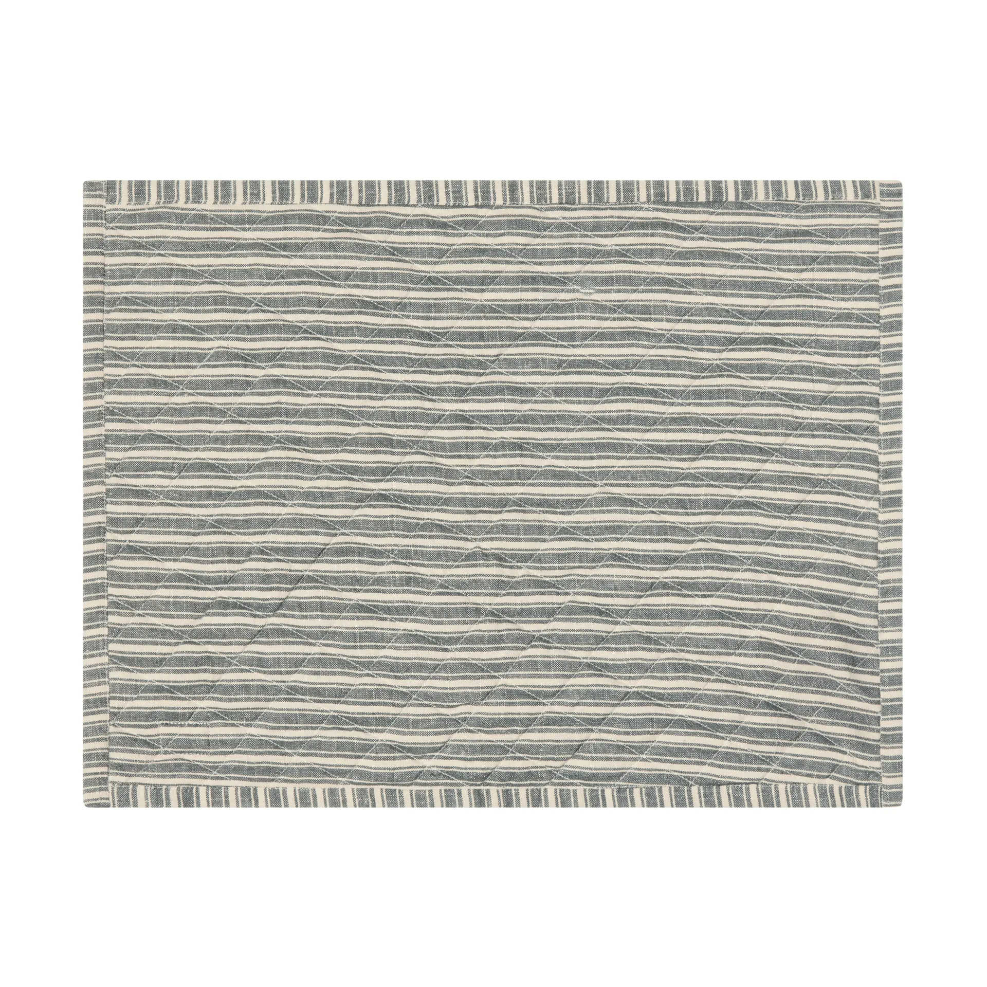 Tovaglietta americana trapuntata double face, Green-Light beige-red, 35x45 cm Lexington