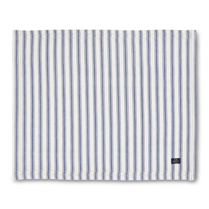 Tovaglietta Icons Herringbone Striped 40x50 cm - blu-bianco - Lexington