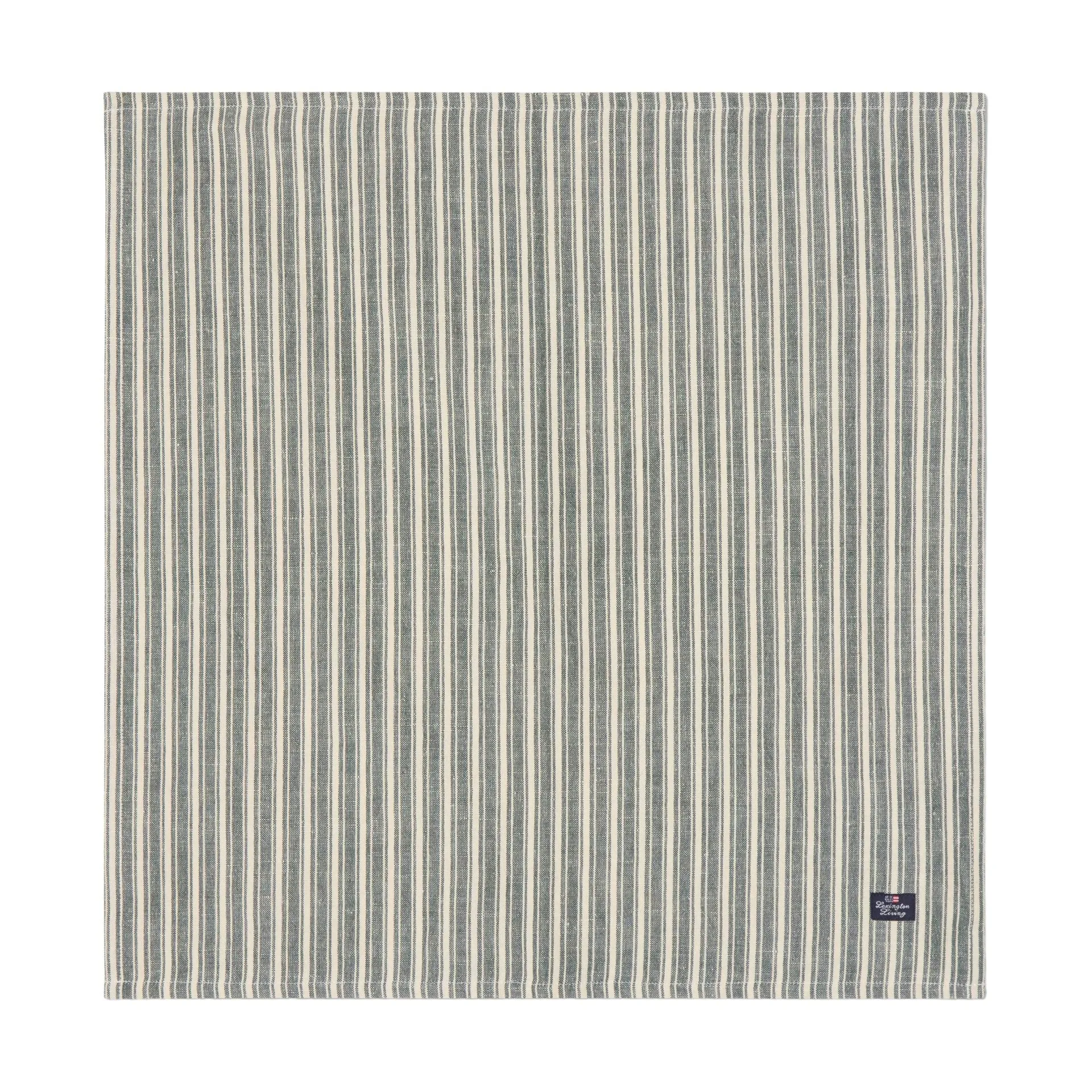 Tovaglioli a righe in lino, Green-light beige, 50x50 cm Lexington