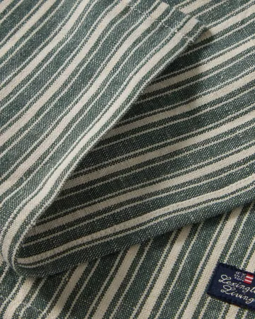 Tovaglioli a righe in lino - Green-light beige, 50x50 cm - Lexington