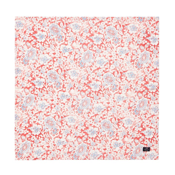 Tovagliolo di stoffa in cotone riciclato Printed Flowers 50x50 cm, Corallo Lexington