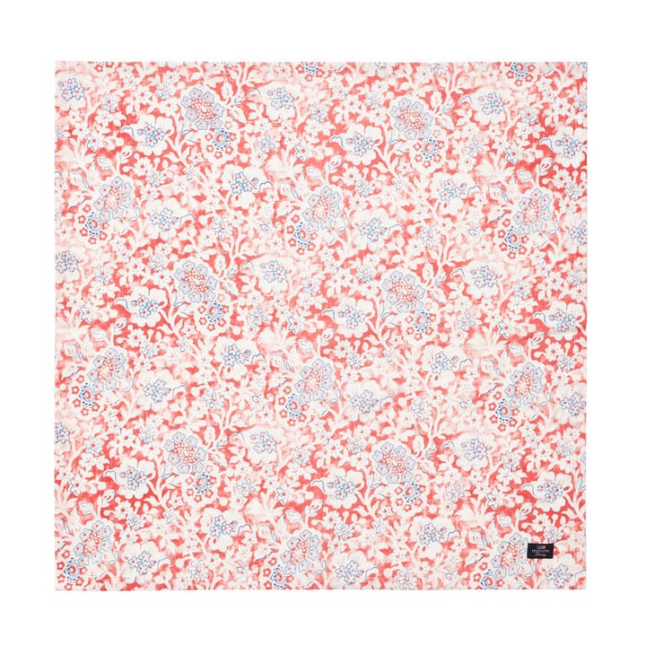 Tovagliolo di stoffa in cotone riciclato Printed Flowers 50x50 cm - Corallo - Lexington