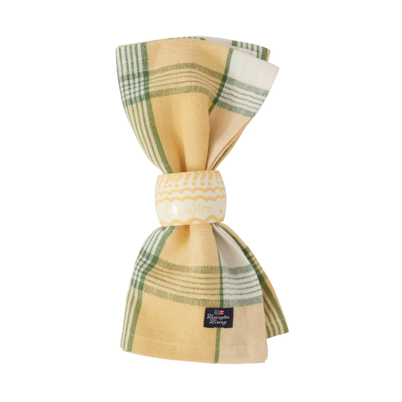 Tovagliolo in lino/cotone Easter 50x50 cm, Giallo-verde Lexington
