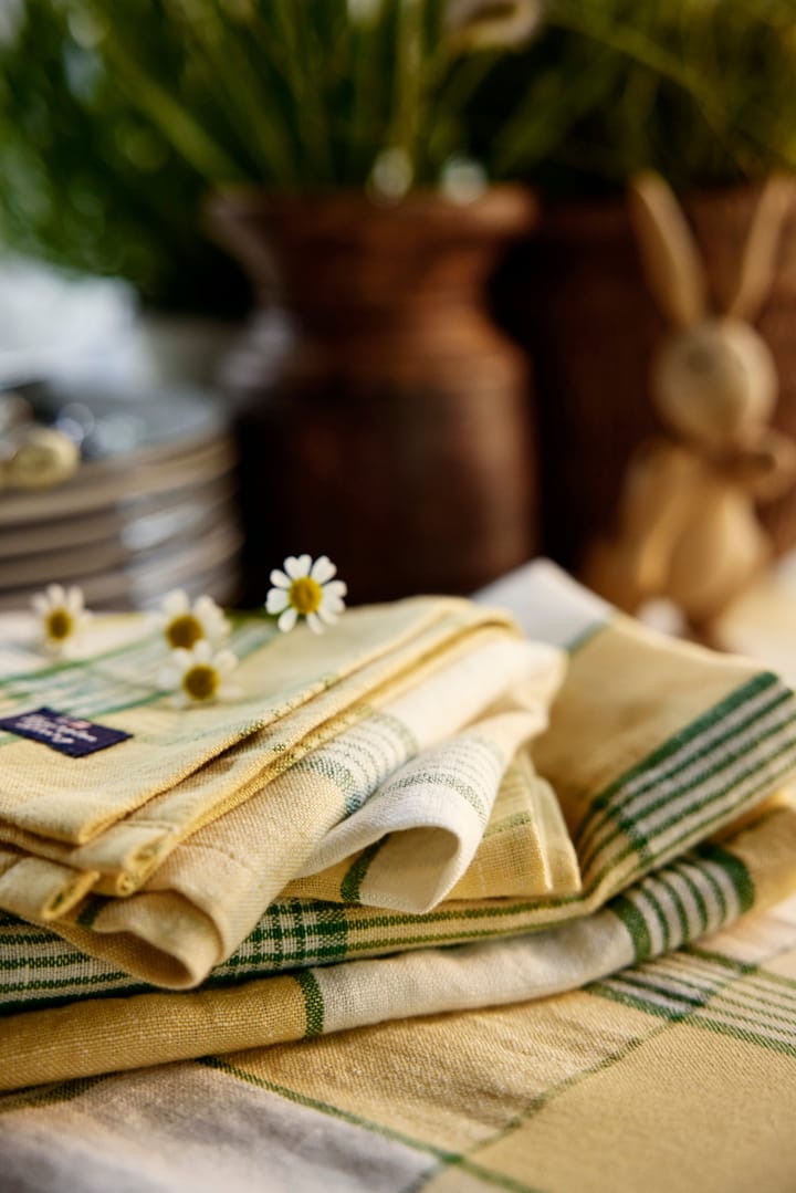 Tovagliolo in lino/cotone Easter 50x50 cm, Giallo-verde Lexington
