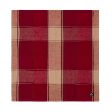 Tovagliolo in misto lino-cotone Checked 50x50 cm - Rosso-beige - Lexington