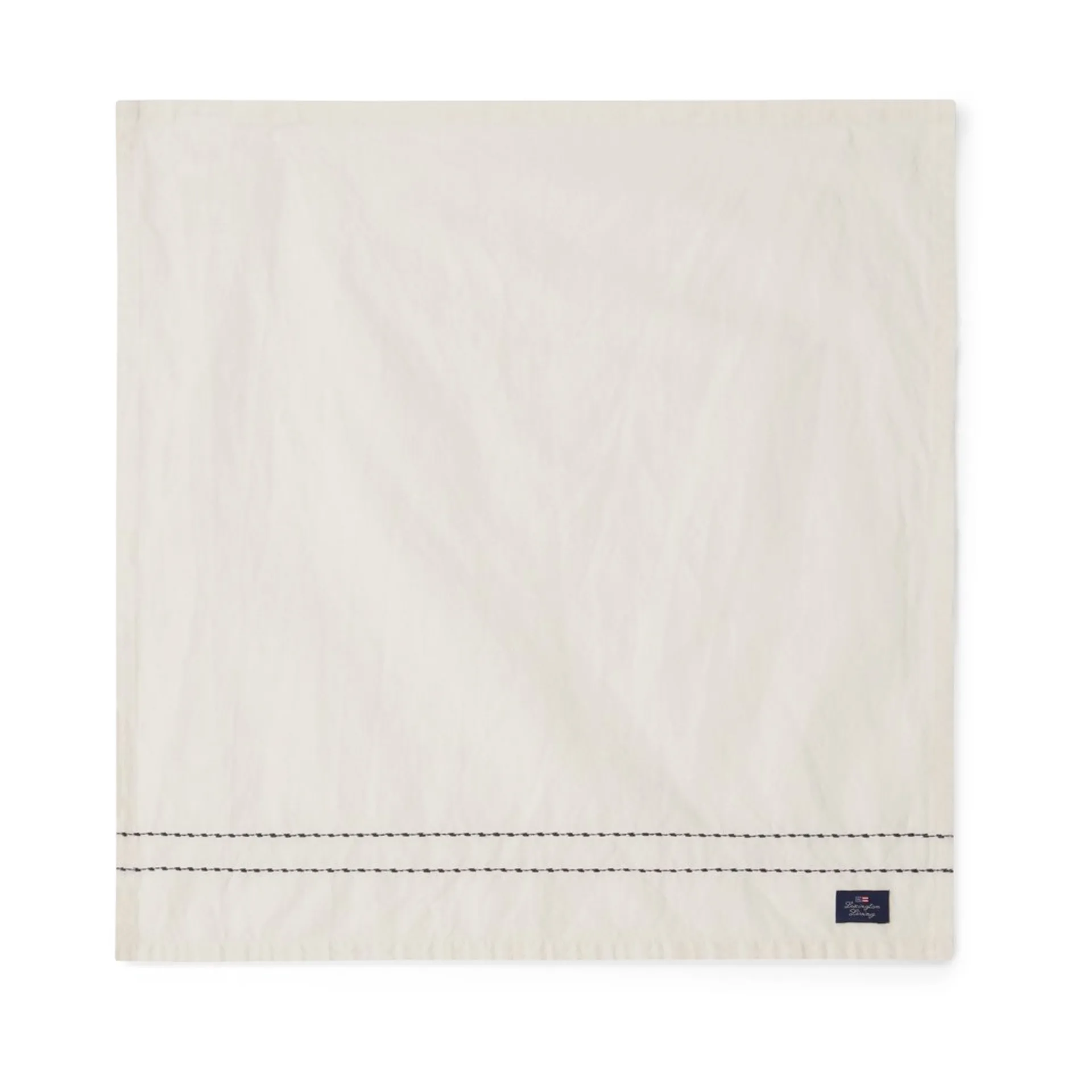 Tovagliolo in tessuto Cotton Linen Stitches 50x50 cm, Bianco sporco Lexington