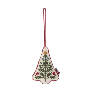 Tree addobbo natalizio in velluto di cotone biologico - Multicolore, 9x13x3 cm - Lexington