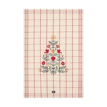 Tree strofinaccio in lino/cotone - White-red-green, 50x70 cm - Lexington