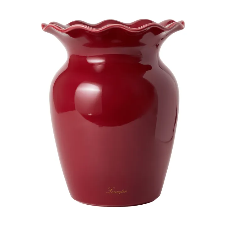 Wavy vaso - Rosso, 25 cm - Lexington