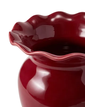 Wavy vaso - Rosso, 25 cm - Lexington