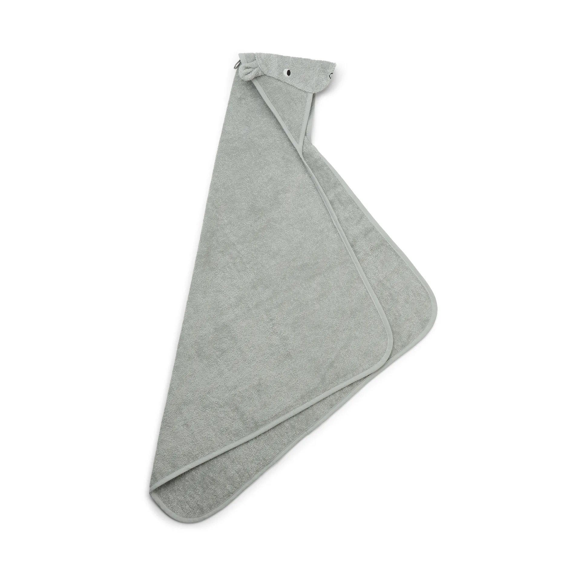 Accappatoio con cappuccio Albert 70x70 cm, Hippo dove blue Liewood