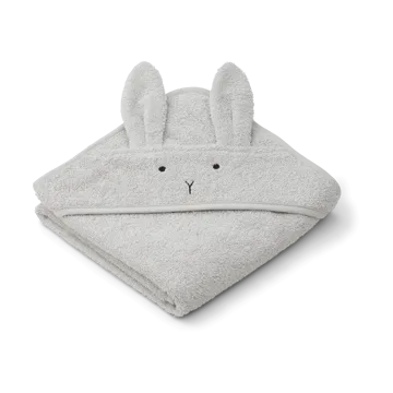 Accappatoio con cappuccio Albert 70x70 cm - Rabbit dumbo grigio - Liewood