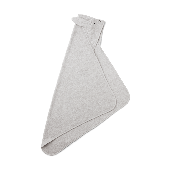 Accappatoio con cappuccio Albert 70x70 cm, Rabbit dumbo grigio Liewood