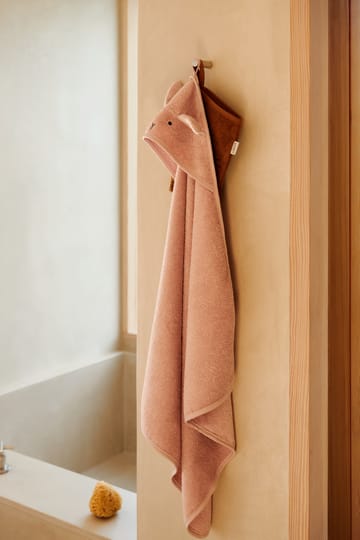 Accappatoio con cappuccio Albert 70x70 cm - Rabbit rose - Liewood