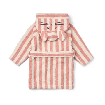 Accappatoio Lily coral blush creme de la creme stripe - 1-2 anni - Liewood