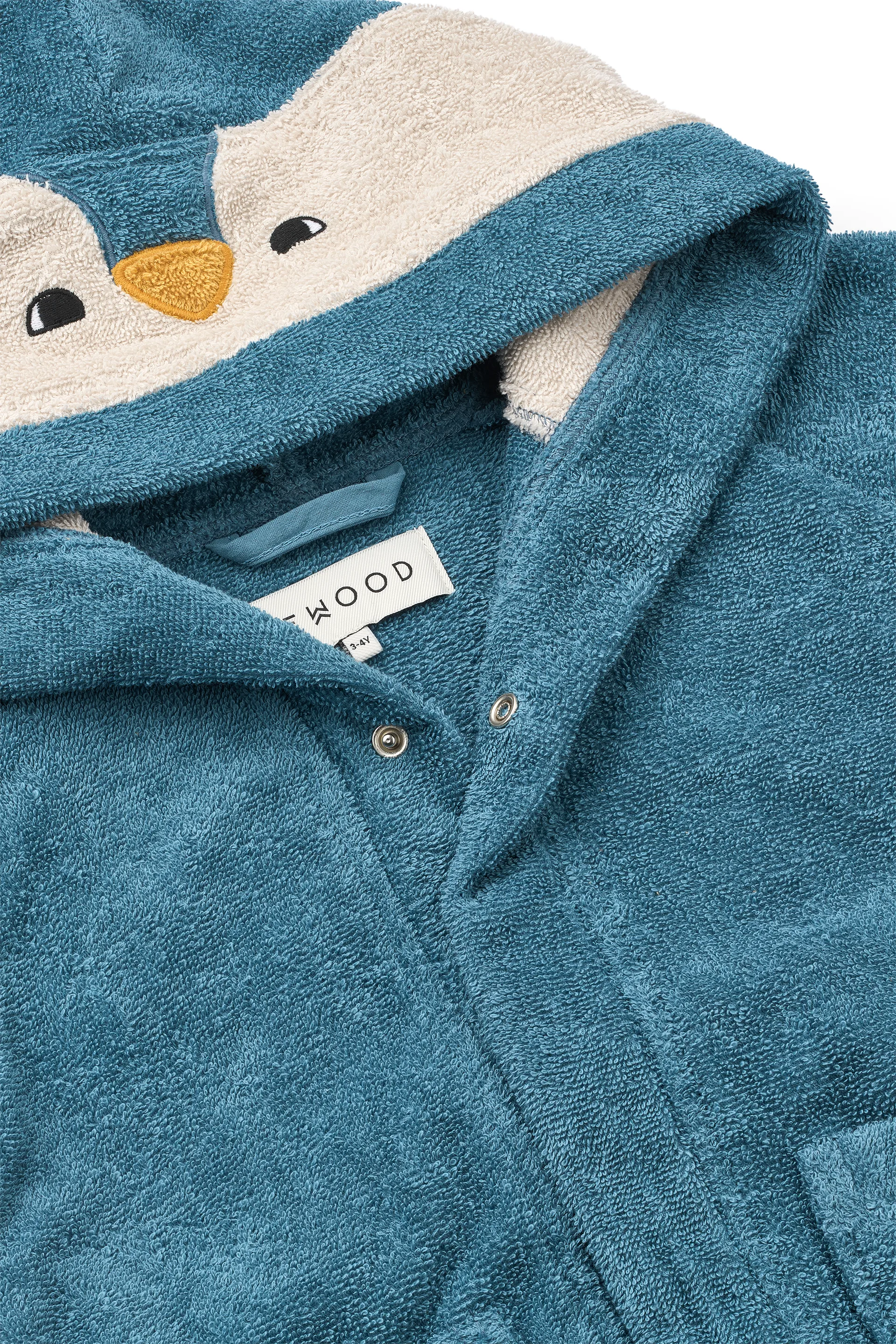 Accappatoio Lily, Penguin oceanview mix, 3-4 anni Liewood