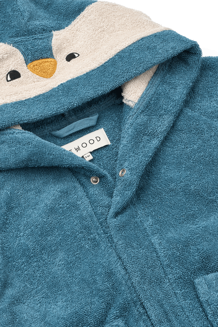 Accappatoio Lily, Penguin oceanview mix, 3-4 anni Liewood