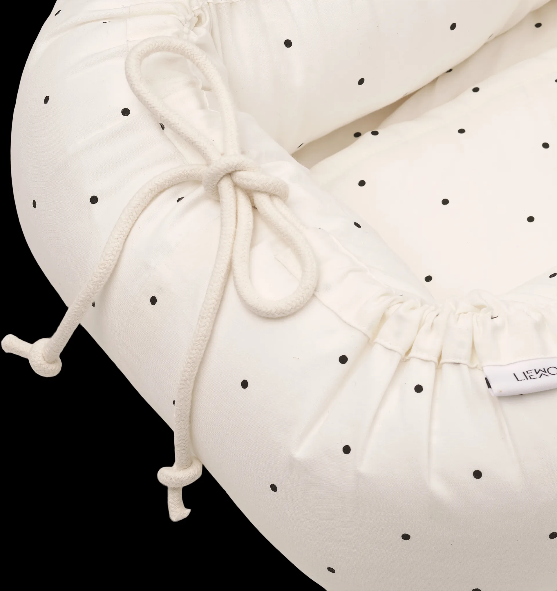 Babynest Gro printed , Classic dot creme de la creme Liewood