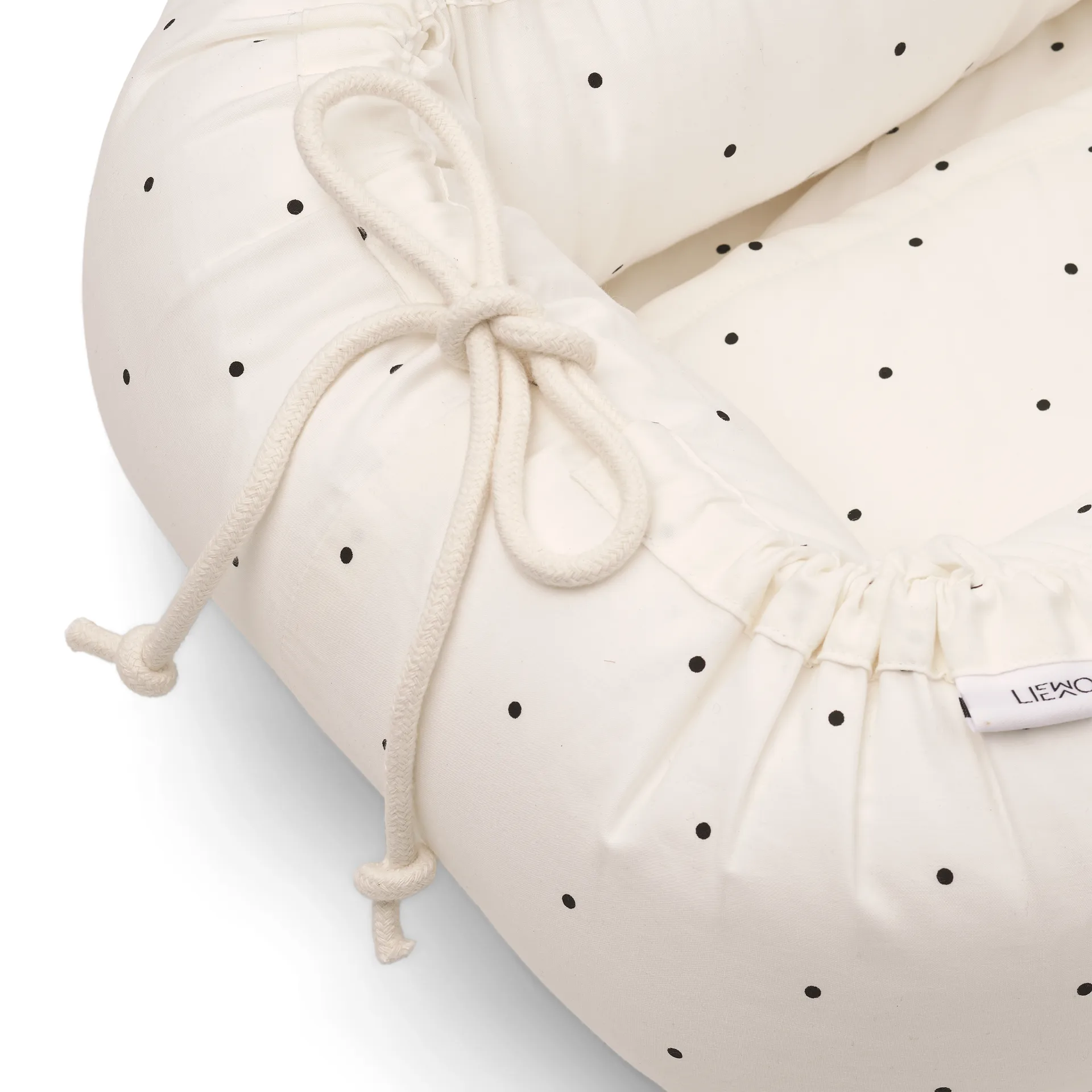 Babynest Gro printed , Classic dot creme de la creme Liewood