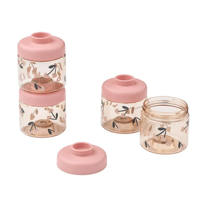Barattoli per alimenti per bambini Dominique 100 ml confezione da 4 - Cherry heart-Rosey - Liewood