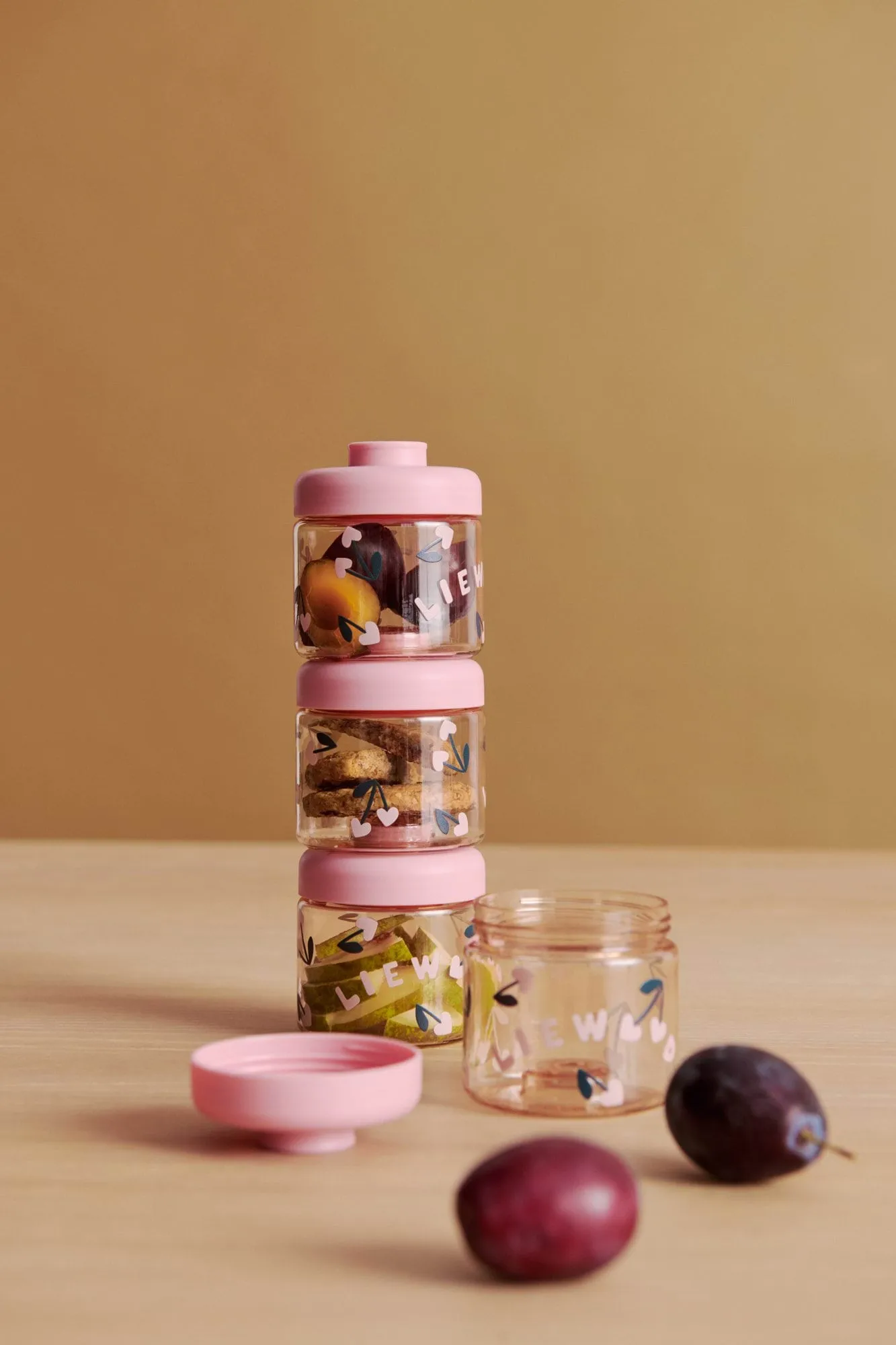 Barattoli per alimenti per bambini Dominique 100 ml confezione da 4, Cherry heart-Rosey Liewood