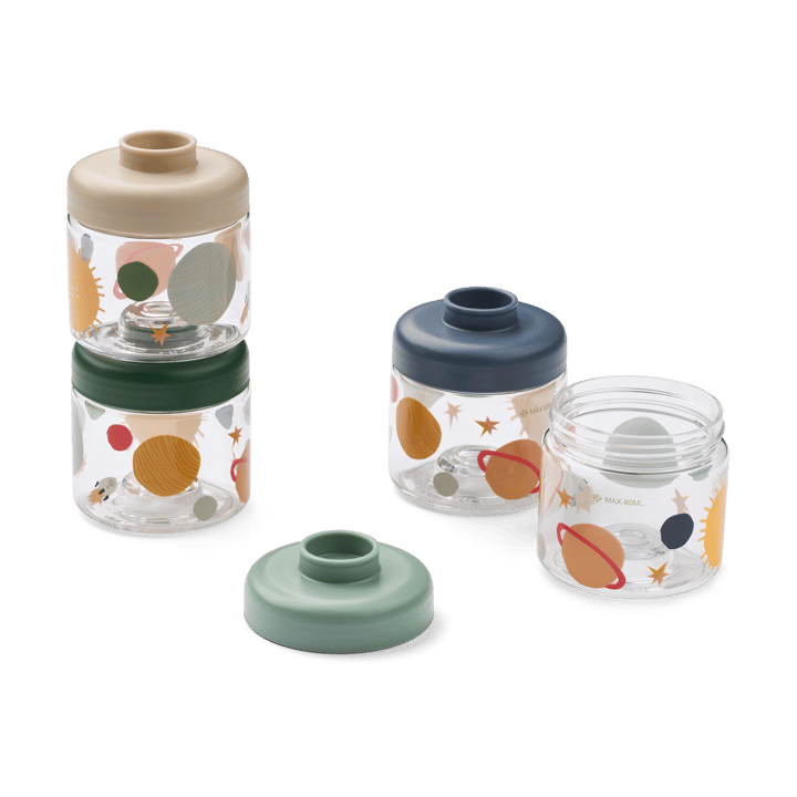Barattoli per alimenti per bambini Dominique 100 ml confezione da 4 - Universe-Classic navy - Liewood