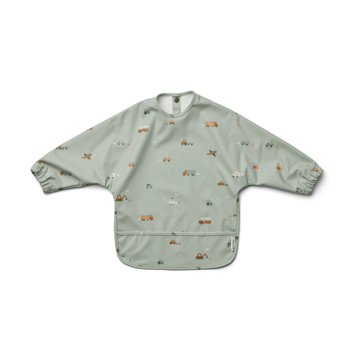 Bavaglino con maniche Merle - Vehicles-dove blue mix - Liewood