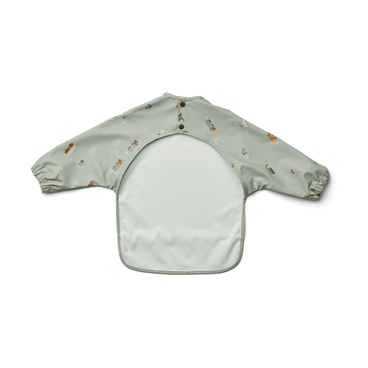 Bavaglino con maniche Merle, Vehicles-dove blue mix Liewood