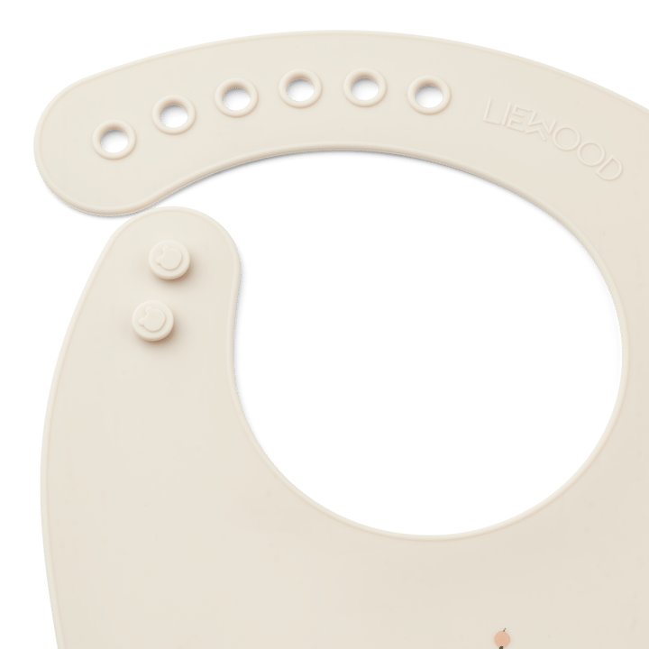 Bavaglino in silicone Tilda confezione da 2, Peach-Sea shell mix Liewood