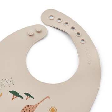 Bavaglino in silicone Tilda confezione da 2 - Safari sandy mix - Liewood