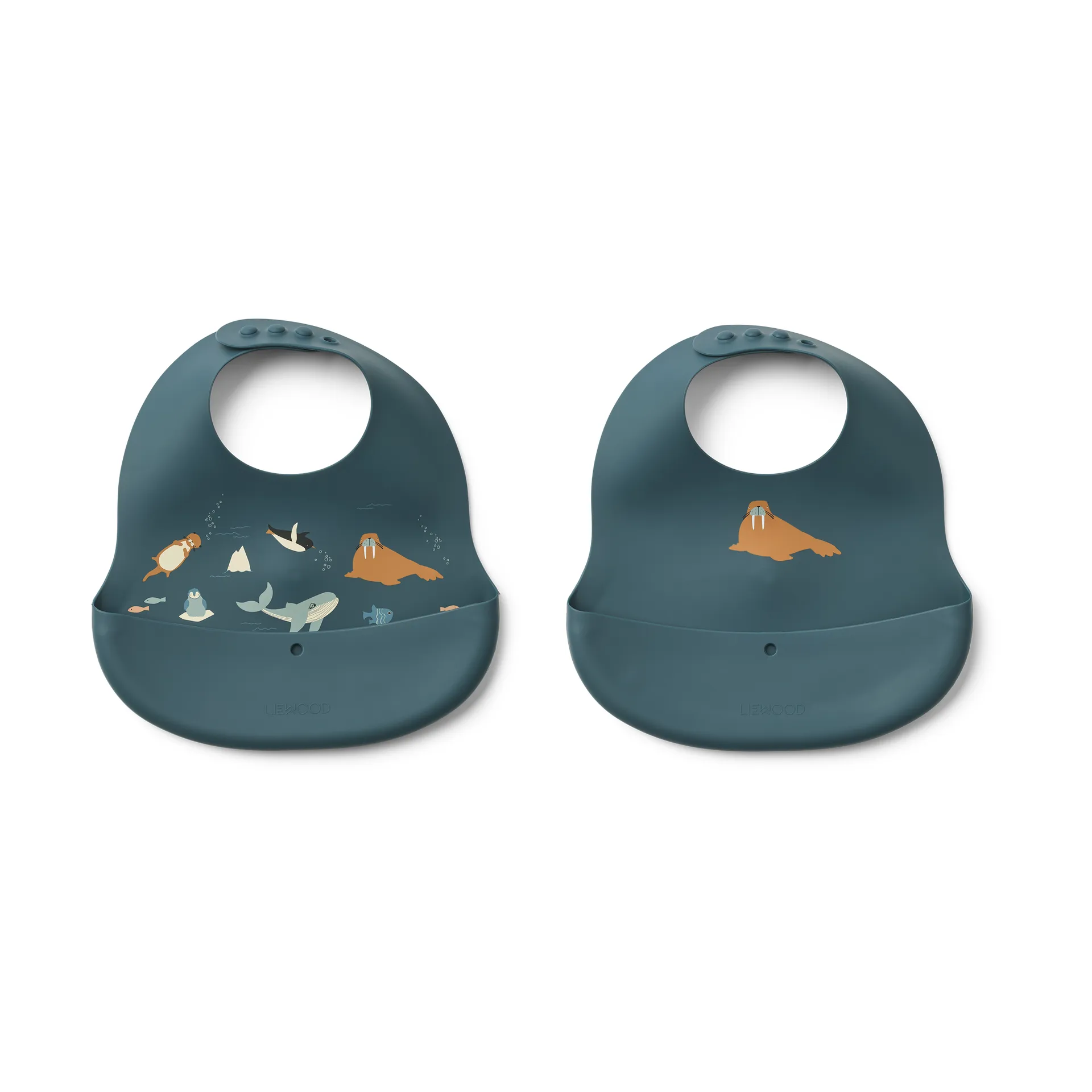 Bavaglino stampato Ember 2 pezzi, Arctic Sea-Ocean view Liewood