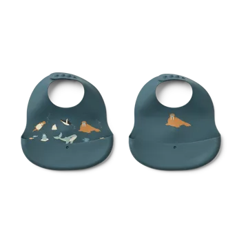 Bavaglino stampato Ember 2 pezzi - Arctic Sea-Ocean view - Liewood