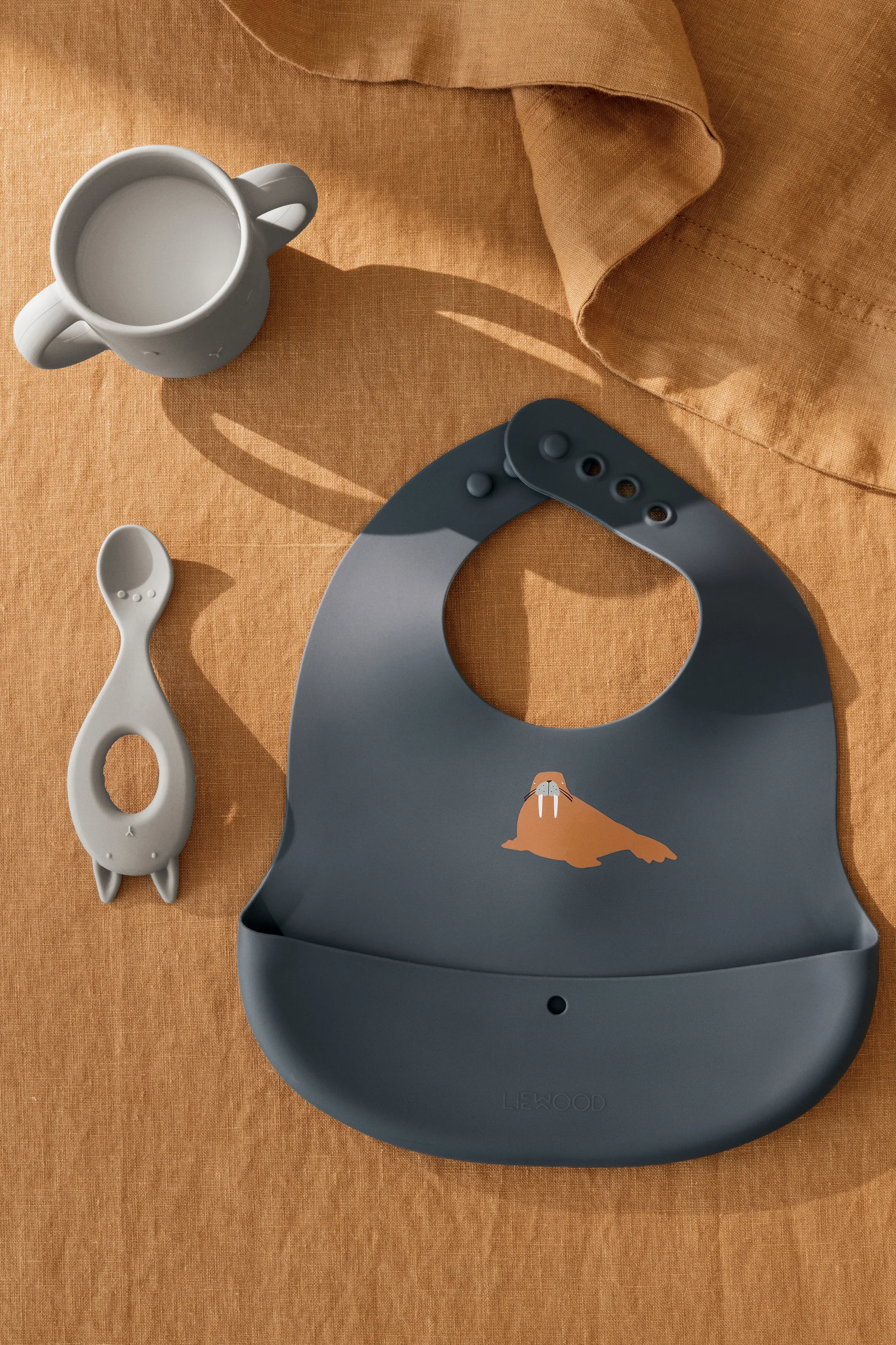 Bavaglino stampato Ember 2 pezzi, Arctic Sea-Ocean view Liewood