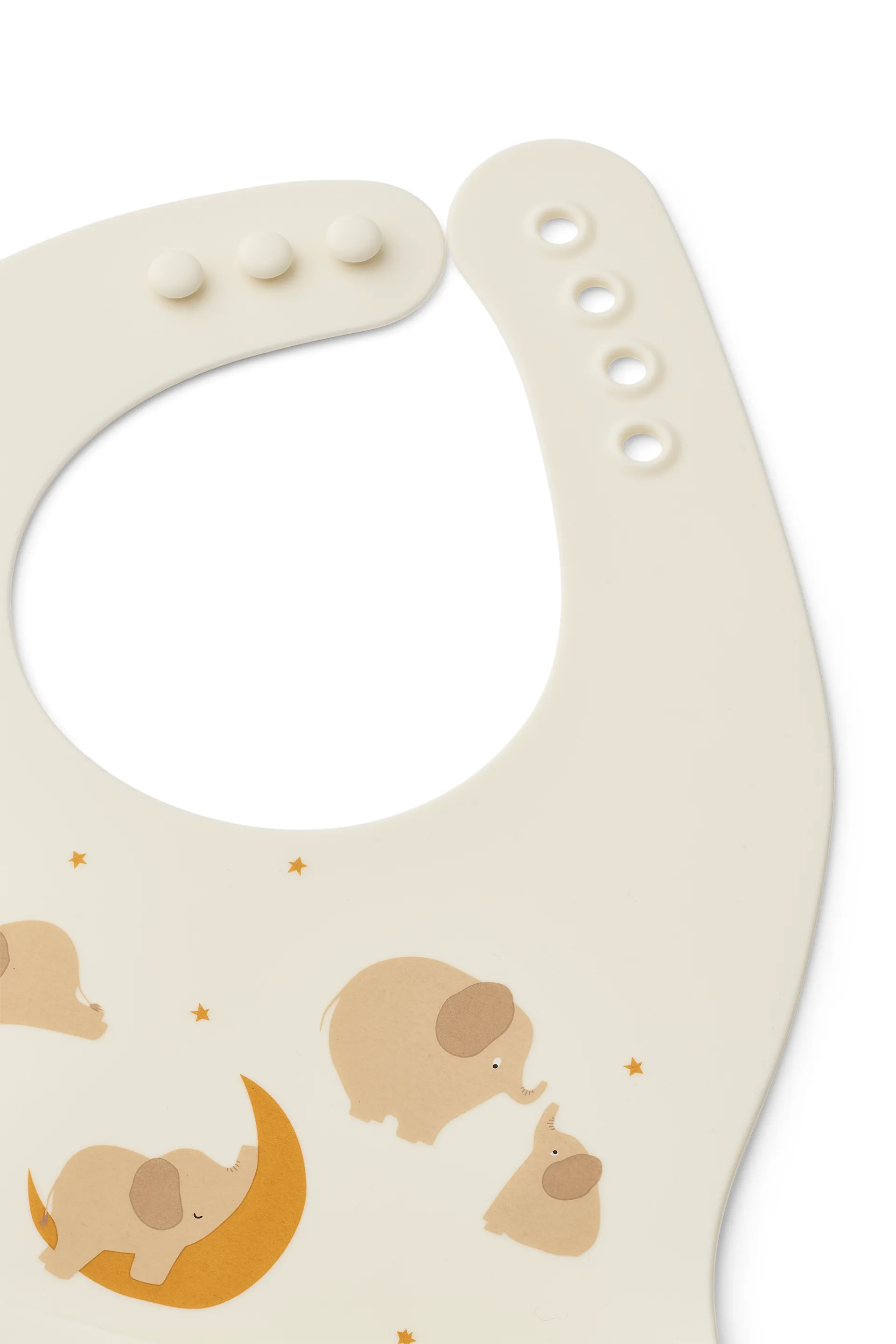 Bavaglino stampato Ember 2 pezzi, Elephant-Creme de la creme Liewood