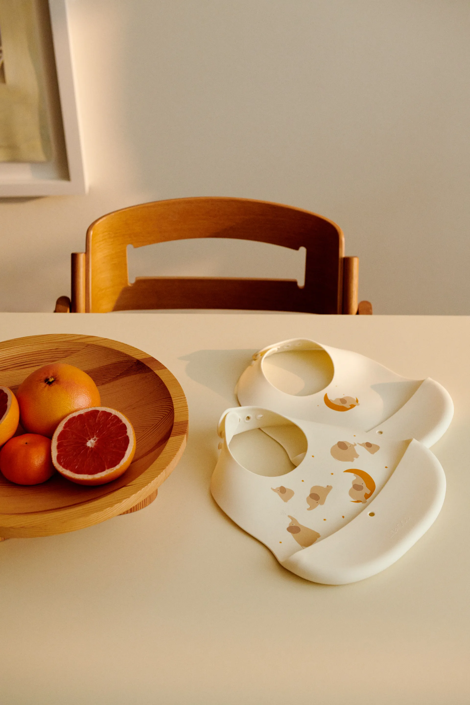 Bavaglino stampato Ember 2 pezzi, Elephant-Creme de la creme Liewood