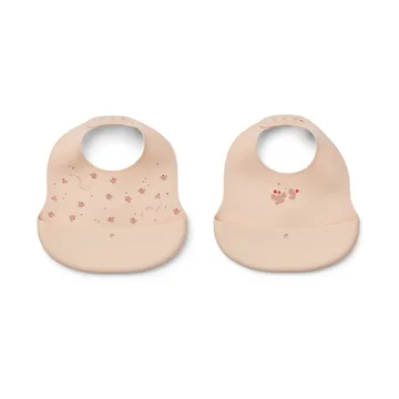 Bavaglino stampato Ember 2 pezzi - Mini Butterfly-apple blossom - Liewood