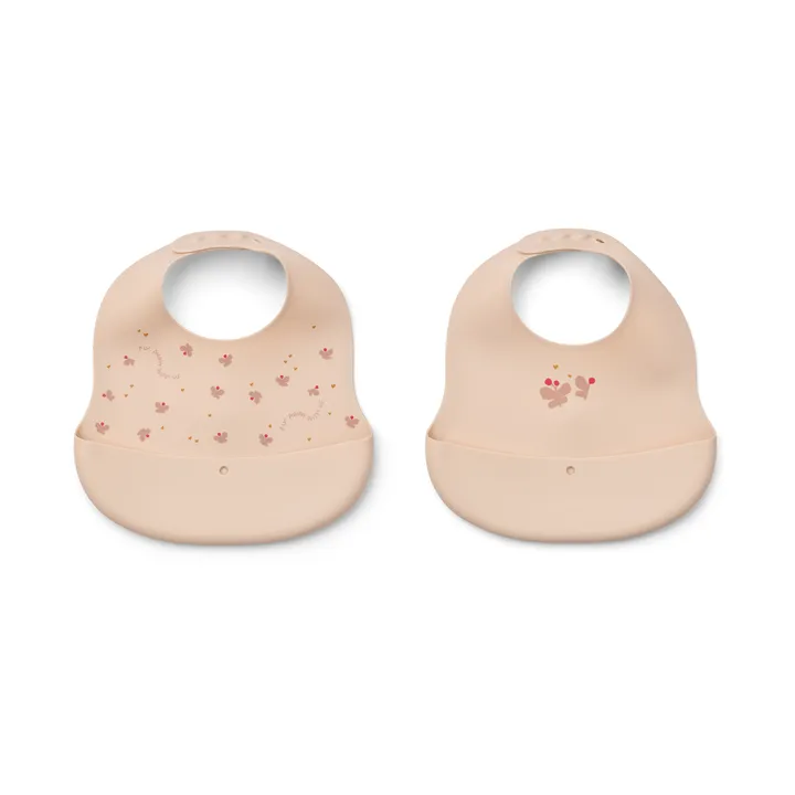 Bavaglino stampato Ember 2 pezzi - Mini Butterfly-apple blossom - Liewood