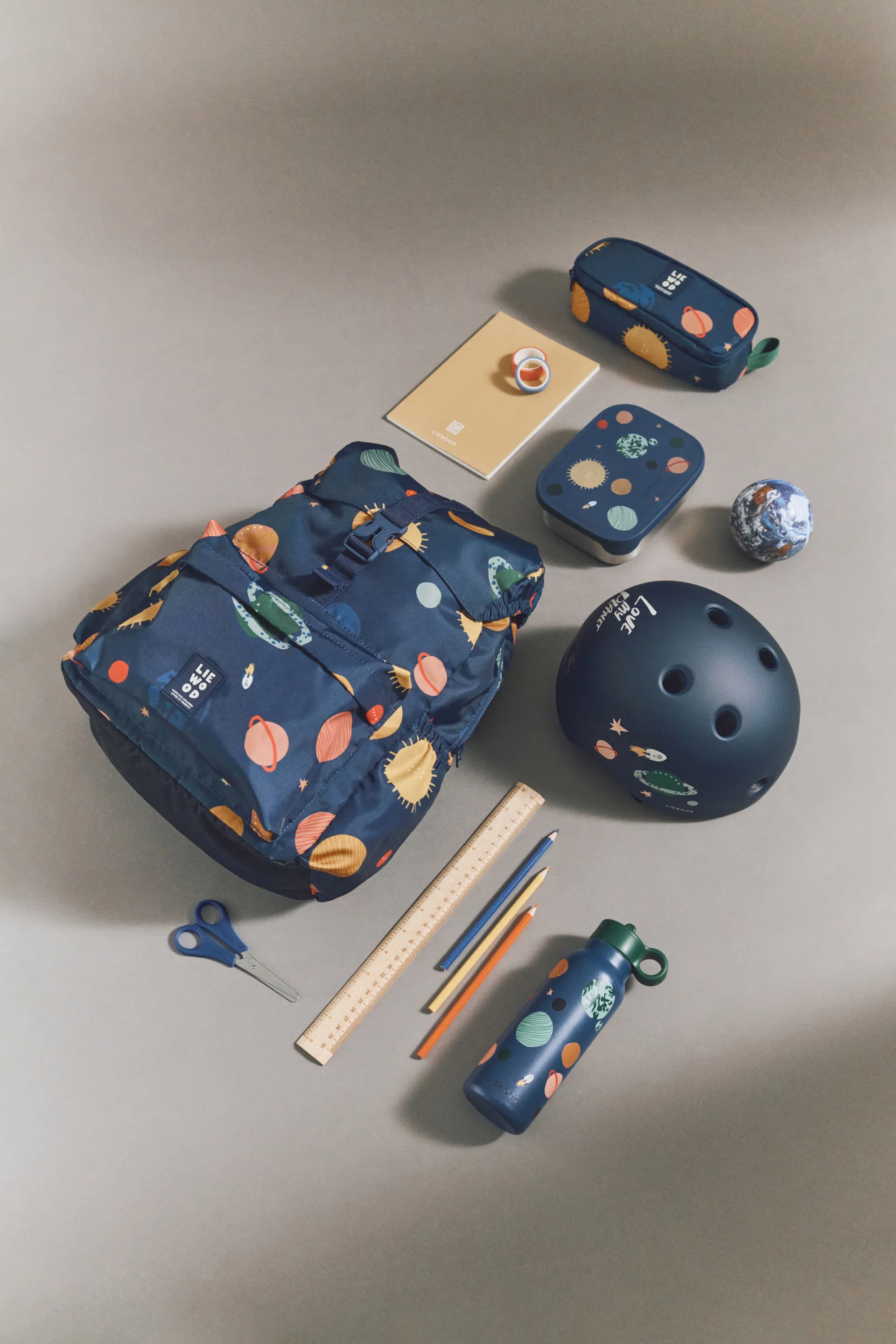 Borraccia per acqua Falk 35 cl, Universe-Classic navy Liewood