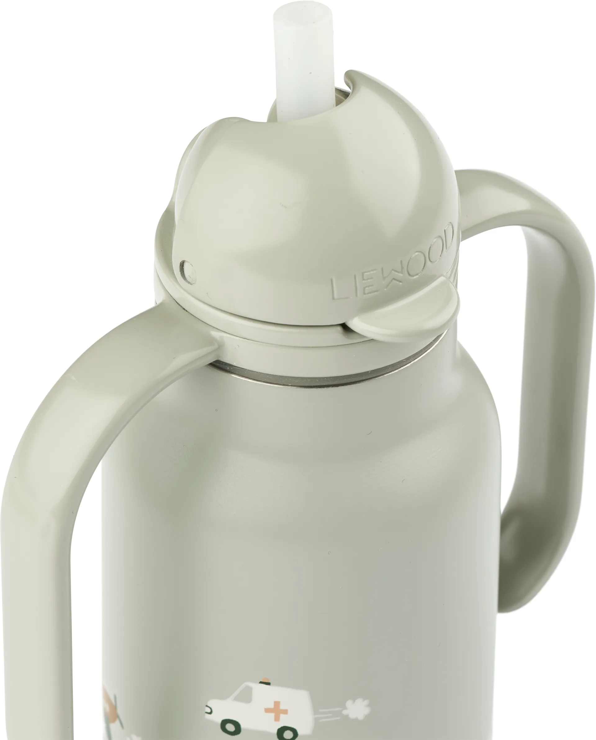 Borraccia per acqua Kimmie 25 cl, Vehicles-Dove blue Liewood