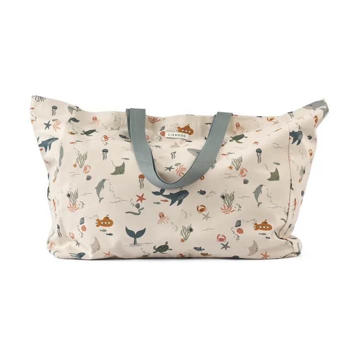 Borsa maxi in tessuto 54,4x46 cm - Sea creature-sabbia - Liewood