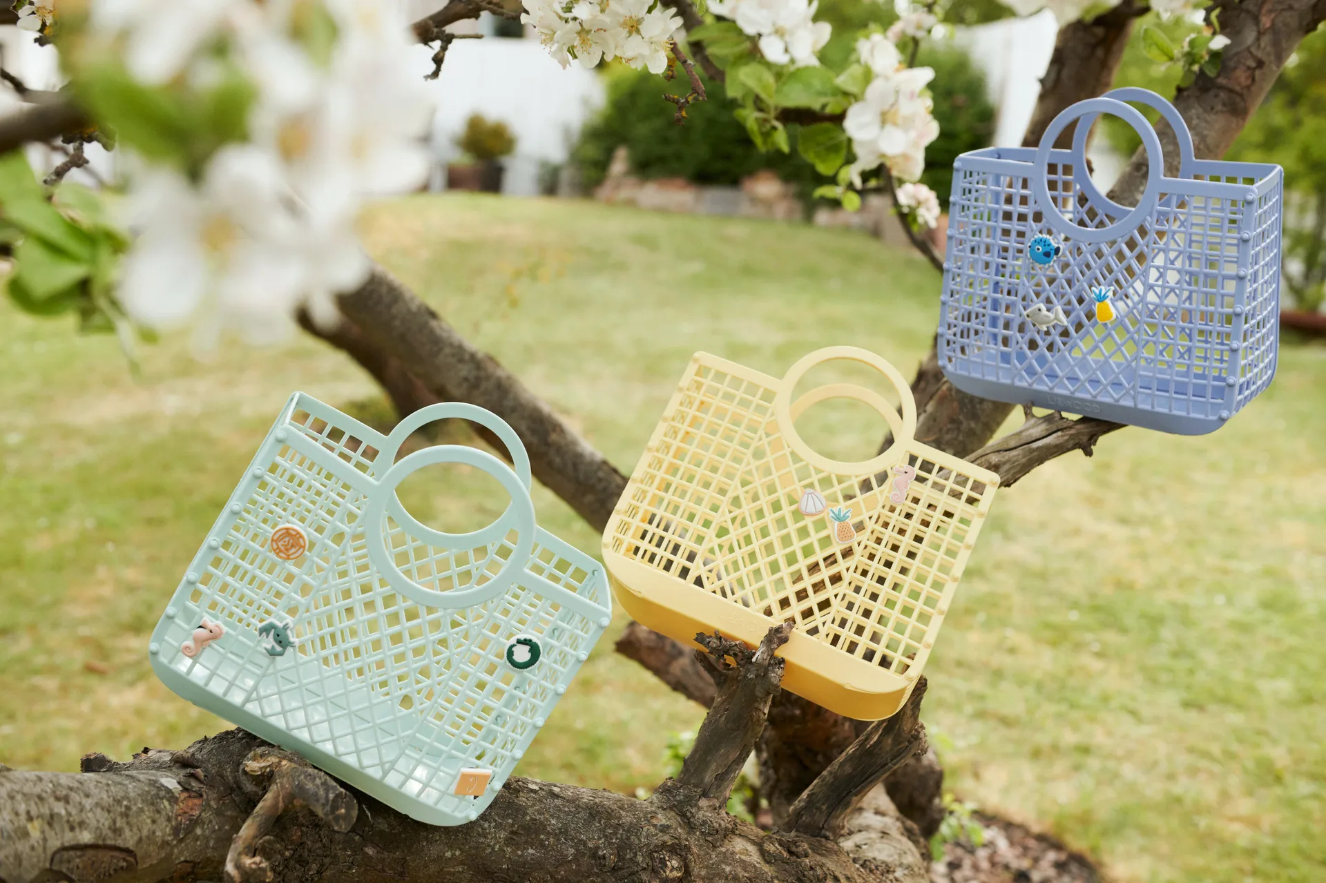 Cesto Samantha con ciondoli, Light Peppermint Liewood