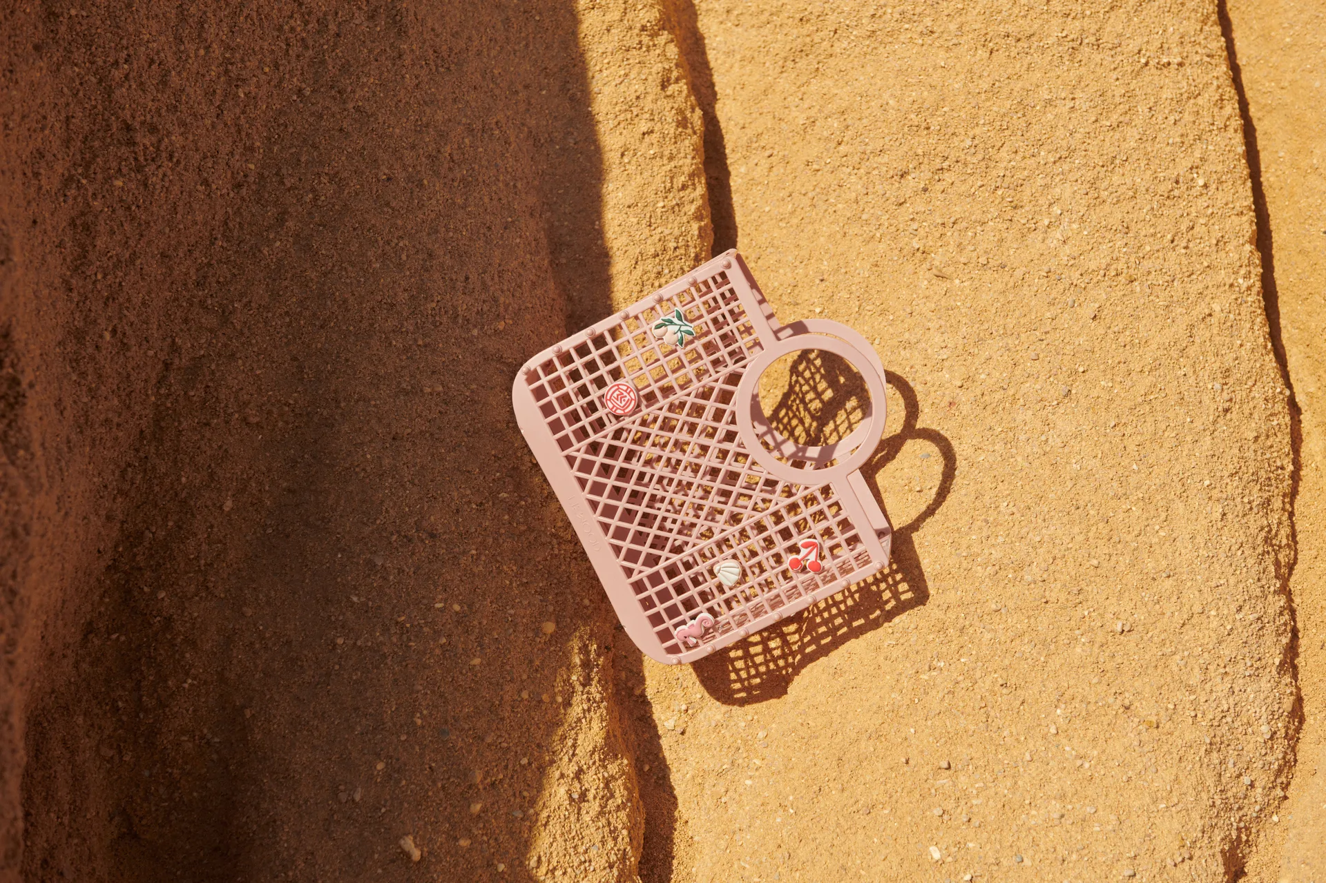 Cesto Samantha con ciondoli, Rosa Liewood